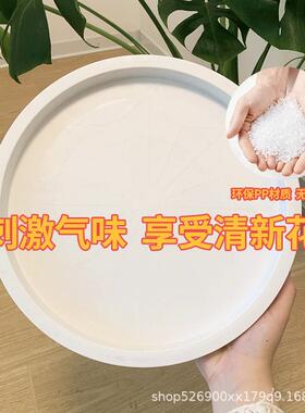 可移动花盆托盘万向轮底座带滚轮加厚塑料花盘大号垫底滑轮底盘拖