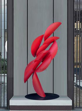 别墅样板房楼梯入口装饰酒店大堂金属地板雕塑产品大型抽象工艺品