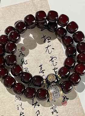 九华山菩提手串优茗佳品十二生肖佛珠手錬男女士双圈手持文玩念珠