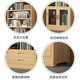 Household library bookshelf de-living room bookcase children's pine wood storage cabinet solid wood storage cabinet large capacity deepening