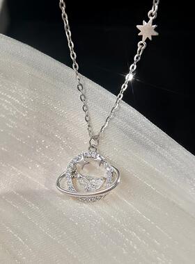 999纯银项炼女夏轻奢小众设计吊坠锁骨炼送女友情人节礼物新款