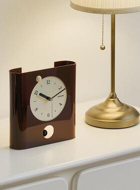 WOZOM屋准桌面摆件时摆TYOS611台式座钟创意艺术钟钟表O厅客家居