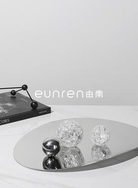 简售约现代不锈钢异果盘纳收盘楼处客WJC厅茶几餐桌样形板间桌面