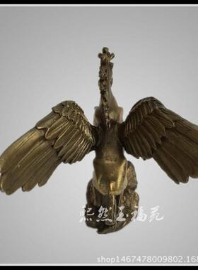 纯铜飞马摆件 铜生肖马 风水铜马带翅膀马家居装饰工艺品摆设