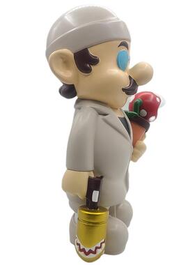 30CM家居网红摆件订购灰白色马里奥潮玩装饰摆件实体直播摆件