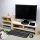 Computer increased elevated monitor screen keyboard storage storage storage organizer solid wood neck protection LCD screen office desktop