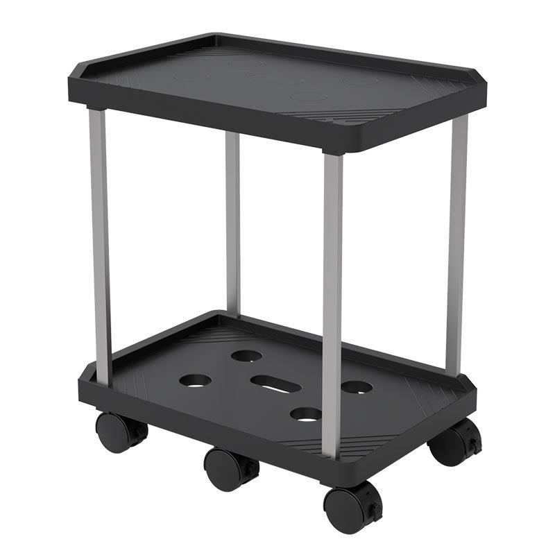 Computer host printer integrated storage rack home printer desktop host box with wheels mobile bracket