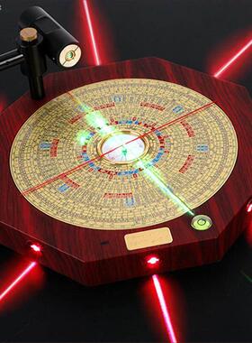 吉瑞堂七寸朱砂八卦高精度八面激光专业风水师堪舆综合罗盘罗经仪