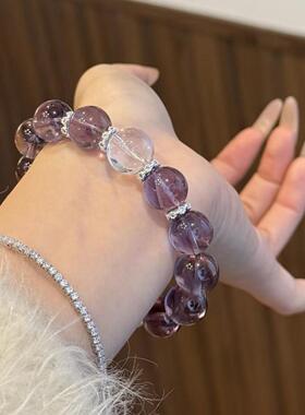 紫葡萄乌拉圭紫水晶逢考必手链