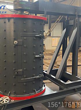 玄武岩石子立轴筑制砂机钢渣130炉渣河卵石破碎机工业建石料细碎