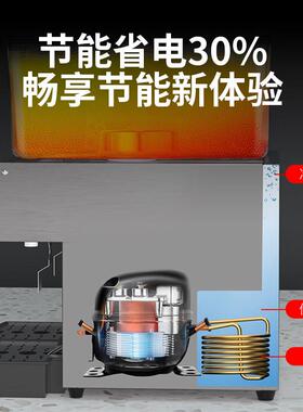 方厨冷热饮料搅拌机商用全自动36L大容量双缸饮料机适用果汁酸梅