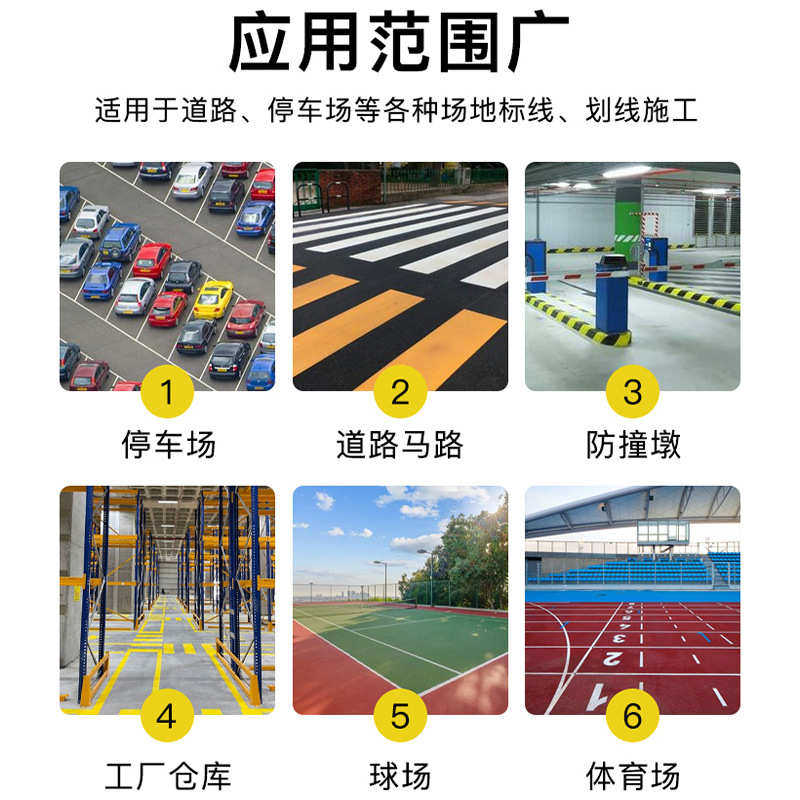 停车位划线漆地坪漆标线漆黄色地面漆桶装反光油漆篮球场公路KLS,淘宝优惠券,粉丝福利购,淘宝优惠卷