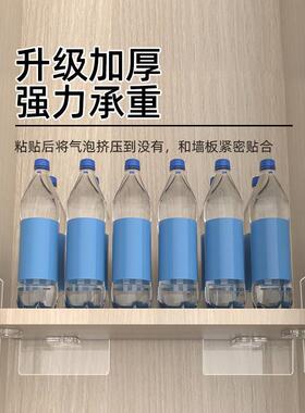 画托底托一字隔板置物架免打孔挂画书架平拖无痕钉墙上画框固定托