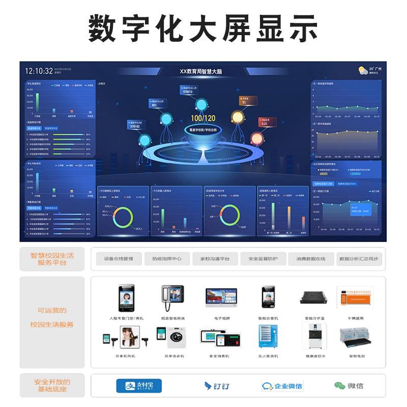 Smart Swing Gate Smart Campus Push Platform System Access Control Attendance Gate Machine Canteen Consumption Import and Export