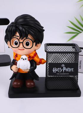 六一儿童节礼物哈利波特创意笔筒桌面文具收纳周边金属复古摆件