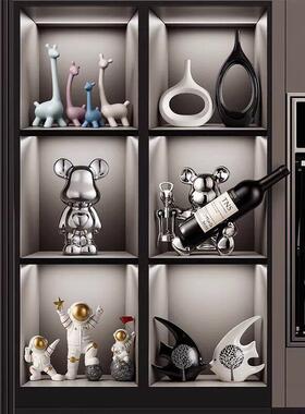 北电962欧陶瓷家摆件视柜酒柜艺居饰品创意鹿工品乔迁礼品
