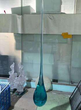 现艺术轻奢风透明树脂摆件吊饰酒店大堂别墅样板间售楼处装饰品