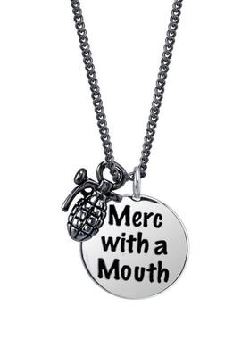 死侍嘴贱雇佣兵吊坠项链简约原创设计轻奢ins时尚精致百搭送好友