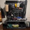 Hole board shelf storage rack multi-layer camping equipment storage outdoor supplies Internet celebrity blogger's same style home rack