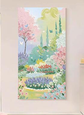 花语盈春法式治愈玄关挂画花卉装饰画暖系名宿植物艺术高级感挂画