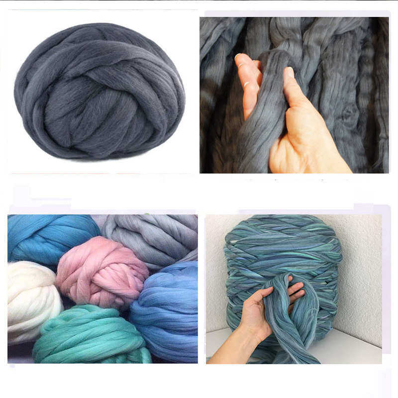 ins美利奴羊毛线diy手臂粗毛线手工编织超粗毯子线粗毛线涤纶毛条,淘宝优惠券,粉丝福利购,淘宝优惠卷