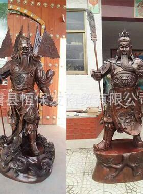 铜器厂家纯铜九龙关公关羽神像大中小铜关公摆件工艺品价格