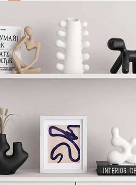 品酒摆件感简约电视柜客厅现代贝子装饰奢艺家居软个性轻高级小众