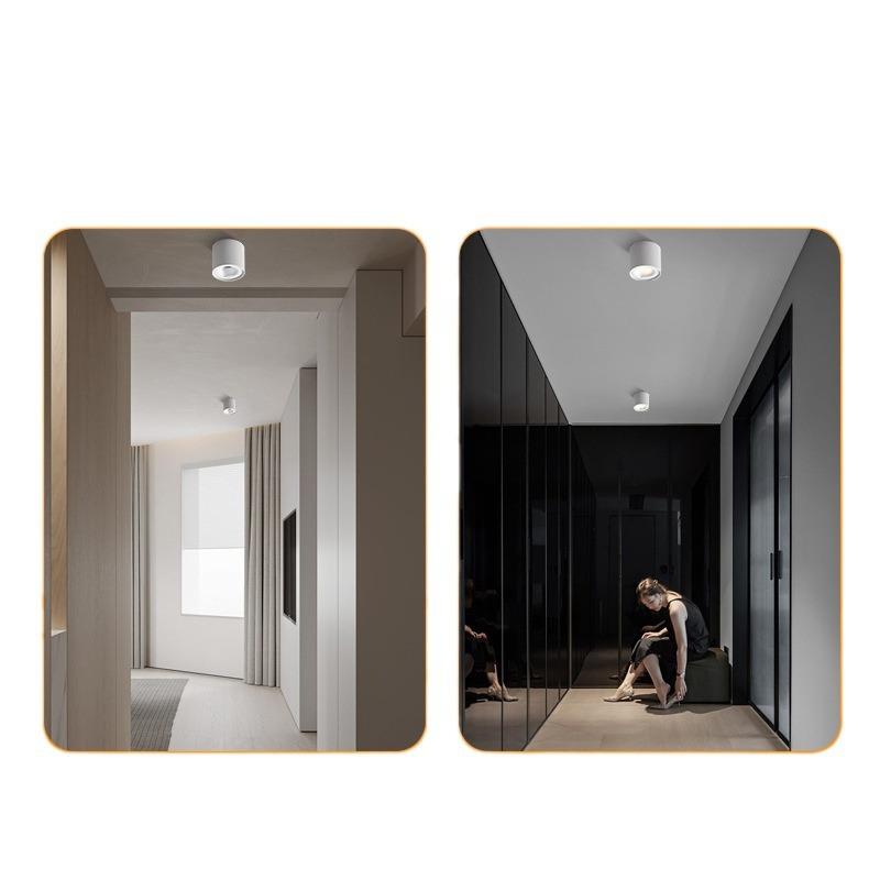 Infrared human body induction surface-mounted spotlights, entry lights, entrance halls, corridors, corridors, stairs, garage lights, induction downlights