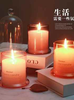 玻璃香薰罩蜡烛无火带盖干花小球玻璃罩摆件罩子高硼硅材质手工