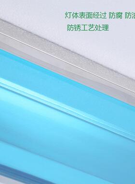 直销不锈钢直边净化灯大厨房实验室车间隔爆型双管LED洁净灯