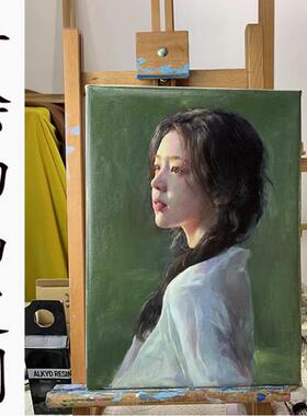 装饰油画制做照片人物传手绘纯手工真人肖像代风景宠物婚纱照油画