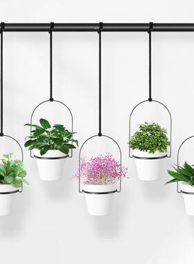 跨境新款户内窗户墙面悬挂花盆组合壁挂花架垂吊挂盆拆装组合花盆