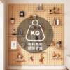 Solid wood hole board decorative storage rack custom entry entrance wall display rack desk background wall storage rack