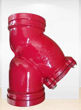 沟槽过滤器止回阀球型逆止阀卡箍连接Y型不锈钢过滤器厂家供应