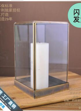 中号北欧摆件式客厅玄关酒柜几何玻璃罩摆设创意样板房家居装饰品