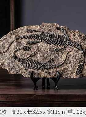 新款曼彷恐真龙化石模型覆古塔工艺礼品摆饰标本摆办设霸王龙摆件