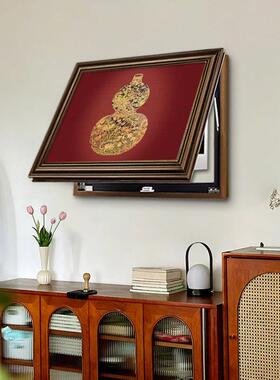 新中式葫芦电表箱装饰画2026新款配电箱电闸遮挡盒挂画福禄寓意好
