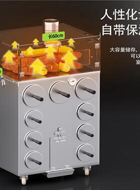 烤红薯机商用街头柴火木炭燃气烤炉摆摊烤梨地瓜机烤玉米炉子地摊