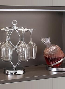 轻奢高档红酒杯架摆件家居饰品高脚杯醒酒器饭厅酒柜装饰品置物架