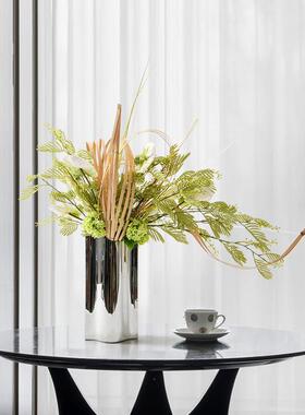 仿真花艺绿植摆设客厅电视柜两边高端轻奢桌花样板房间餐桌花摆花