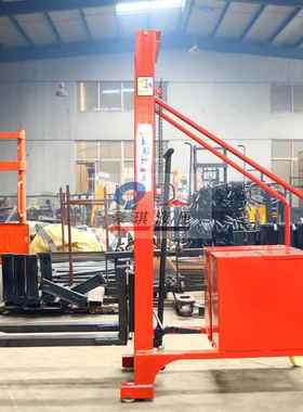 0.5吨1吨手动升高车液压装卸无腿搬运叉车配重式手动升高叉车