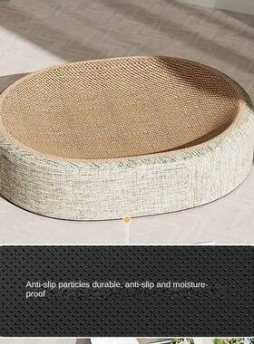 Oval Shape Scratch Pad For Cats sisal Scratching Cat Bed Mul