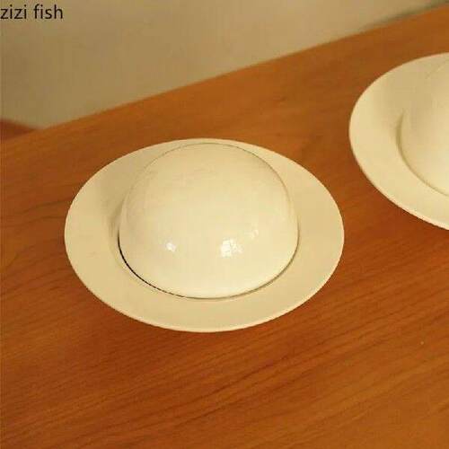 Planet Ceramic Bowl Straw Hat Plates Dinner Plate Soup - 图2