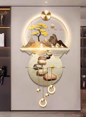 新款玄关装饰挂画走廊过道客厅高级感背景墙壁画亚克力LED灯光画