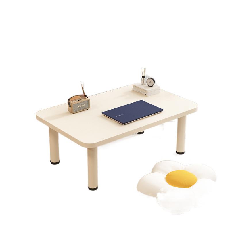 简易电脑桌卧室桌长短腿飘窗桌带挡板阳台飘窗小桌子可移动写字桌 - 图3