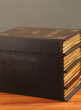欧式复古假书道具装饰品摆件办公室书本模型拍照道具仿真书收纳盒