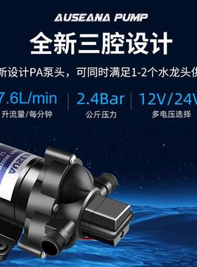 T337.6升房车水泵系统12v24v游艇快艇专用加水泵直流自吸隔膜泵