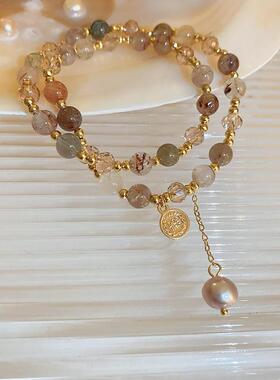 兰花水晶手链项链长款高级手链