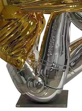 灯饰酒店装饰电镀艺术姬样板间前台彩色装饰品摆件机器装饰灯