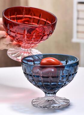 欧式多款冰激凌杯奶昔杯甜品雪糕果汁杯沙拉碗杯冰杯玻璃瓶彩绘